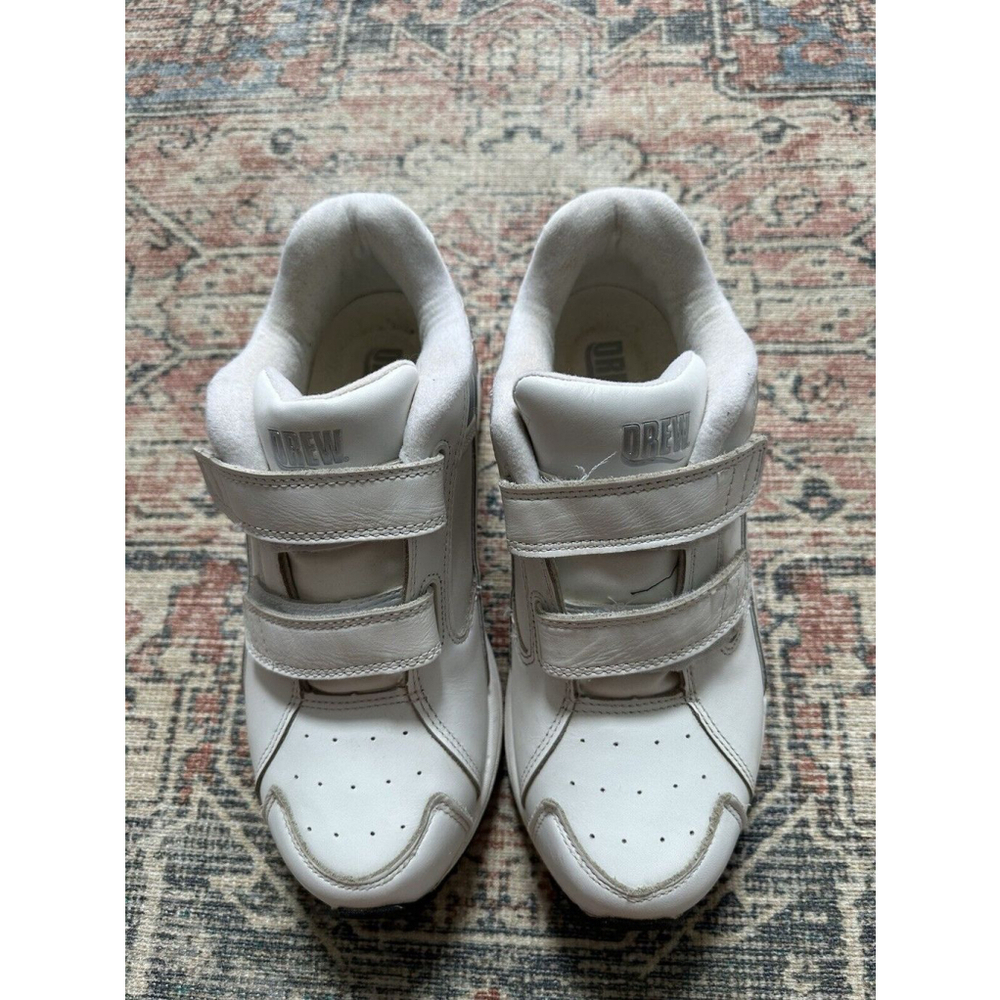 DREW Force V Dual Strap Athletic Shoes White Leather Women’s Size 8 - Picture 2 of 7